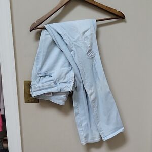 Light Blue Distressed Jeans Old Navy Mid Rise Rockstar